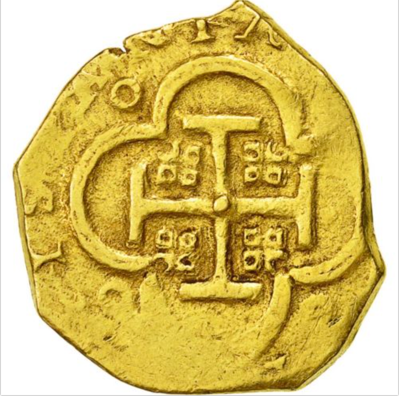 Spain 4 Escudos 1556-98 Raw Perfect for Necklace Pendant Pirate Gold Coins 16