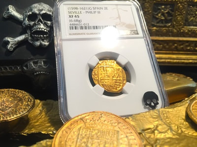 Spain  2 Escudos  1622 NGC 45 7