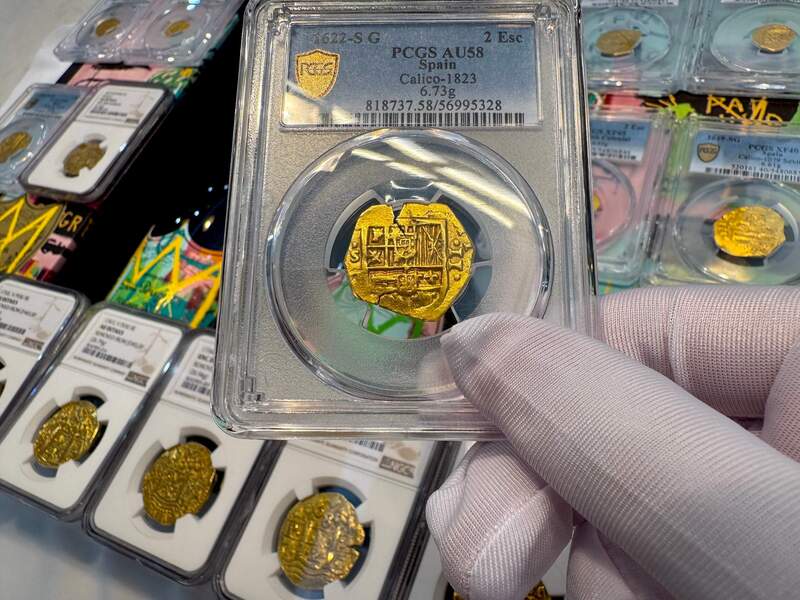 Spain 2 Escudos 1622 "Year of the Atocha" PCGS 58 17