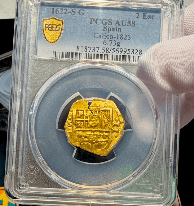 Spain 2 Escudos 1622 "Year of the Atocha" PCGS 58