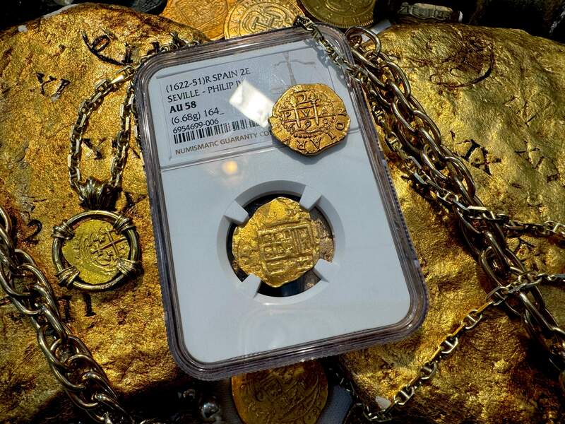 Spain 2 Escudos 164x "Dated" NGC 58 9