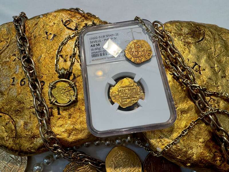 Spain 2 Escudos 164x "Dated" NGC 58 22