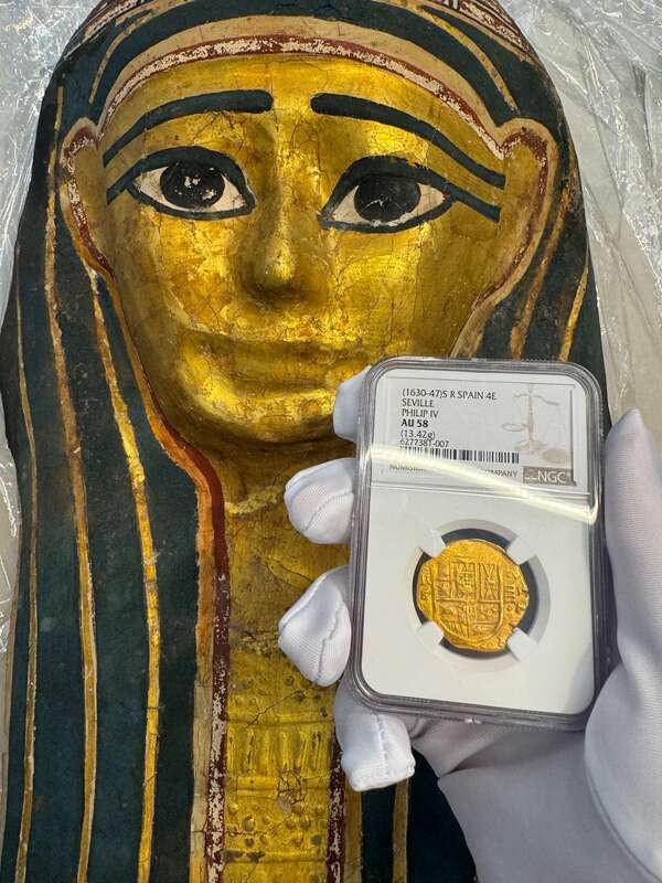 Spain 4 Escudos 1630-47 "Brute Style" NGC 58 10