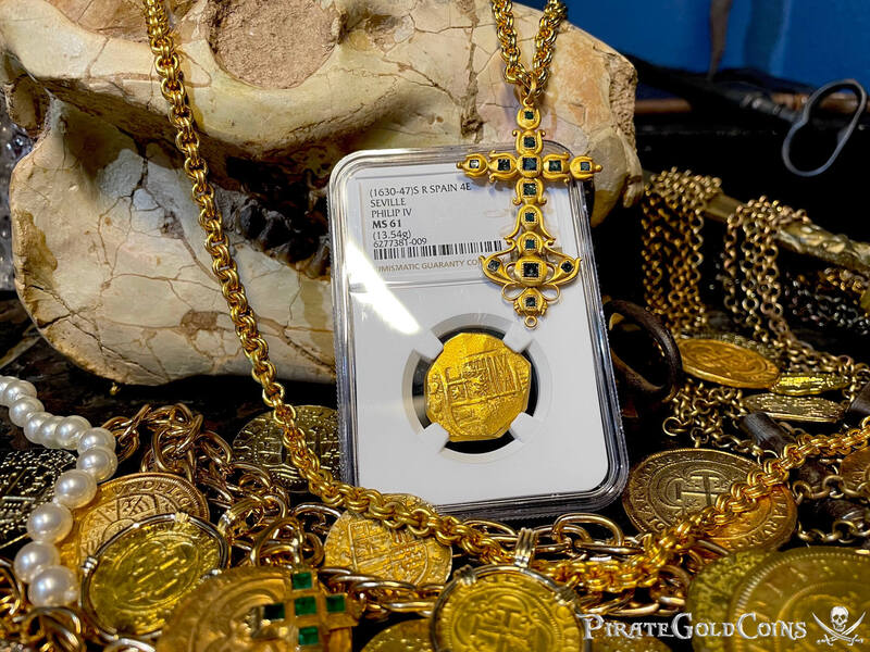 Spain 4 Escudos 1630-47 "Brute Style" NGC 61 2