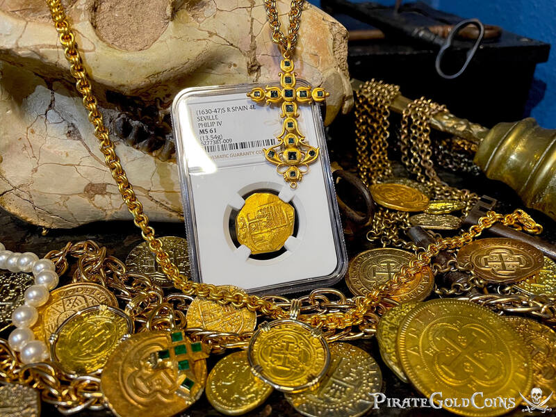 Spain 4 Escudos 1630-47 "Brute Style" NGC 61 11