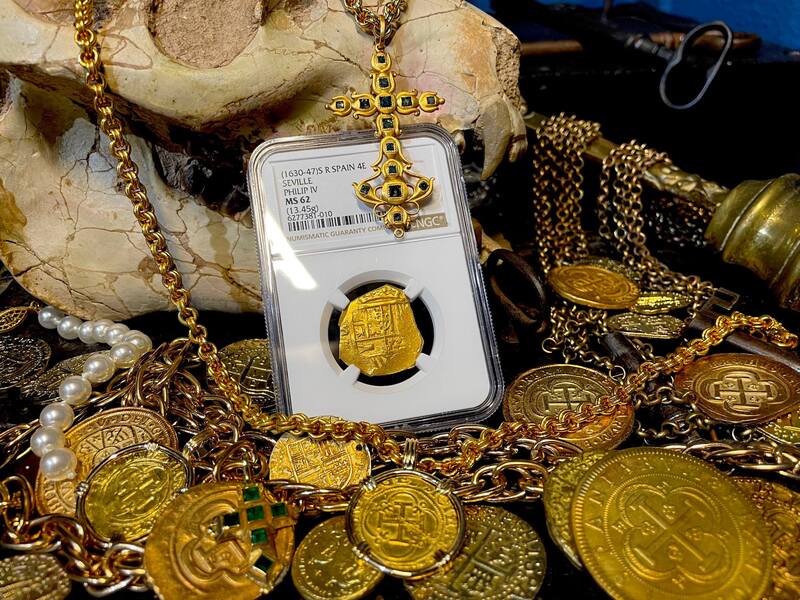 Spain 4 Escudos 1630-47 "Brute Style" NGC 62 11