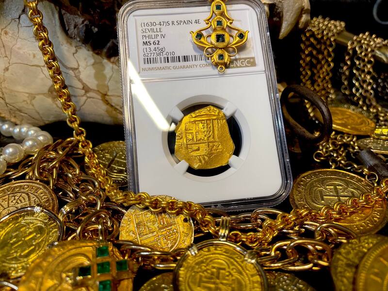 Spain 4 Escudos 1630-47 "Brute Style" NGC 62 2