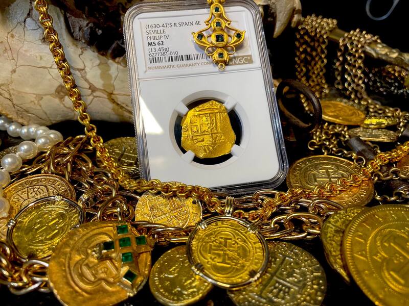 Spain 4 Escudos 1630-47 "Brute Style" NGC 62 12