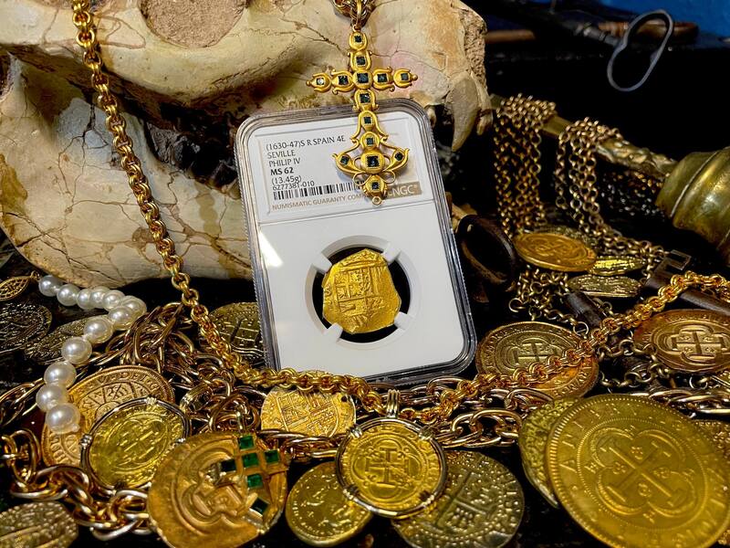 Spain 4 Escudos 1630-47 "Brute Style" NGC 62 17