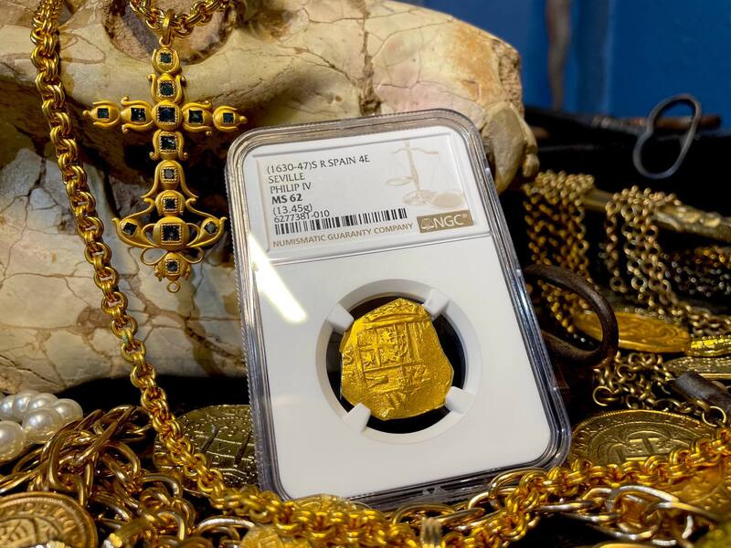 Spain 4 Escudos 1630-47 "Brute Style" NGC 62 18