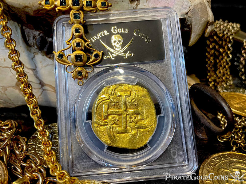 Spain 8 Escudos 1631-54 "Brute Style" NGC 55 27