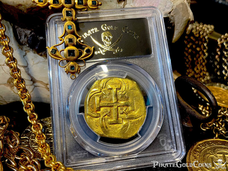 Spain 8 Escudos 1631-54 "Brute Style" NGC 55 30