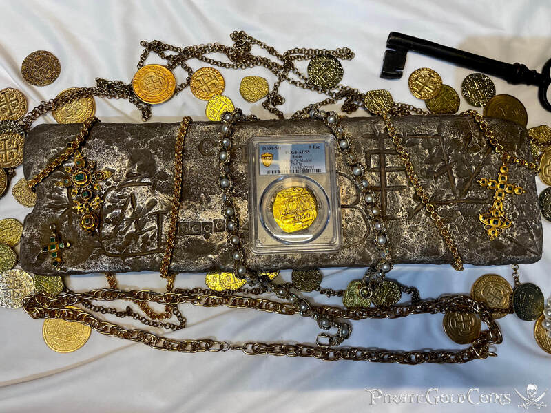 Spain 8 Escudos 1631-54 "Brute Style" NGC 55 3