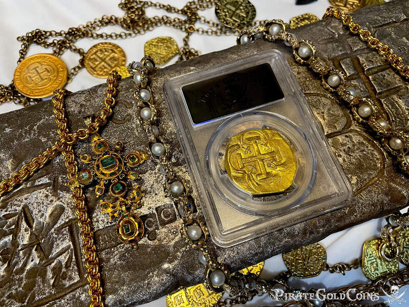 Spain 8 Escudos 1631-54 "Brute Style" NGC 55 7