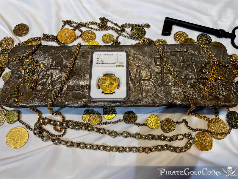 Spain 8 Escudos 1631-66 "Brute Style" NGC 55 5