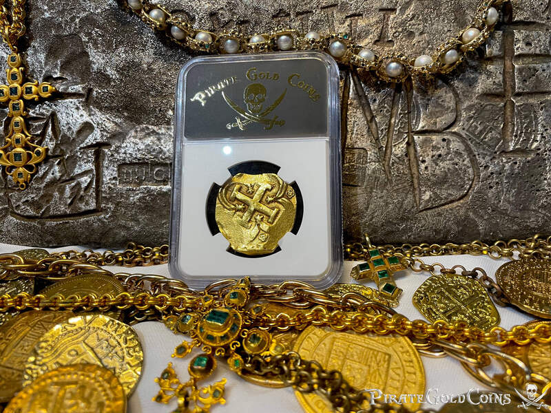 Spain 8 Escudos 1631-66 "Brute Style" NGC 55 26