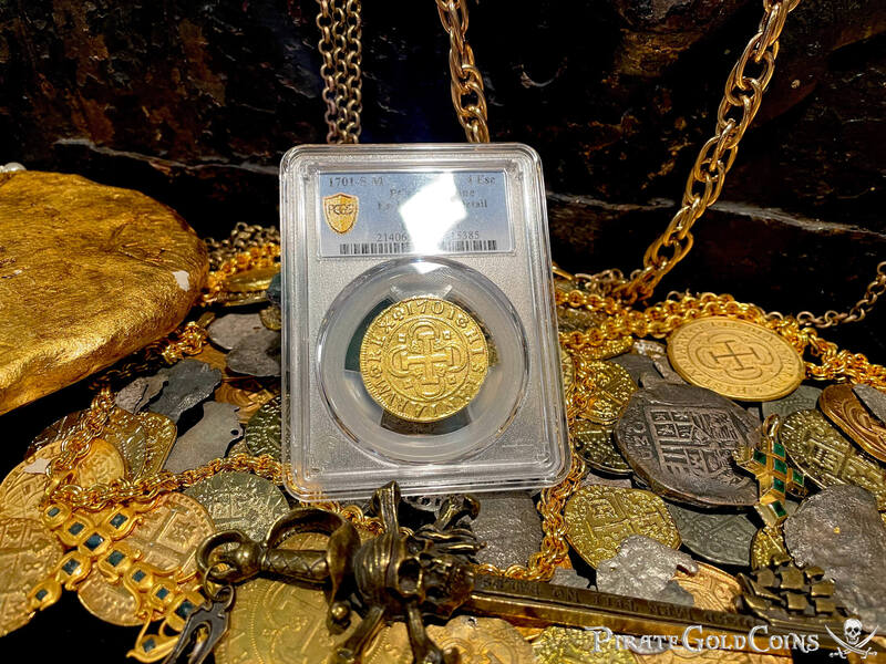 Spain 4 Escudos 1701 "Dated" PCGS XF 6
