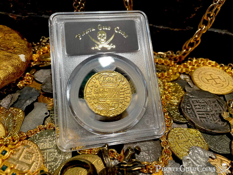 Spain 4 Escudos 1701 "Dated" PCGS XF 9