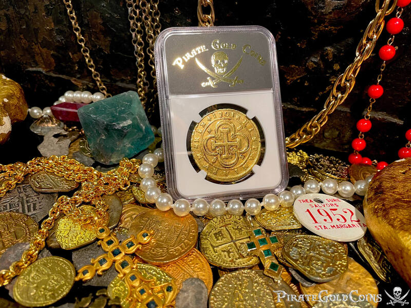 Spain 8 Escudos 1701 "1st Year Coin Type" NGC Dets 7