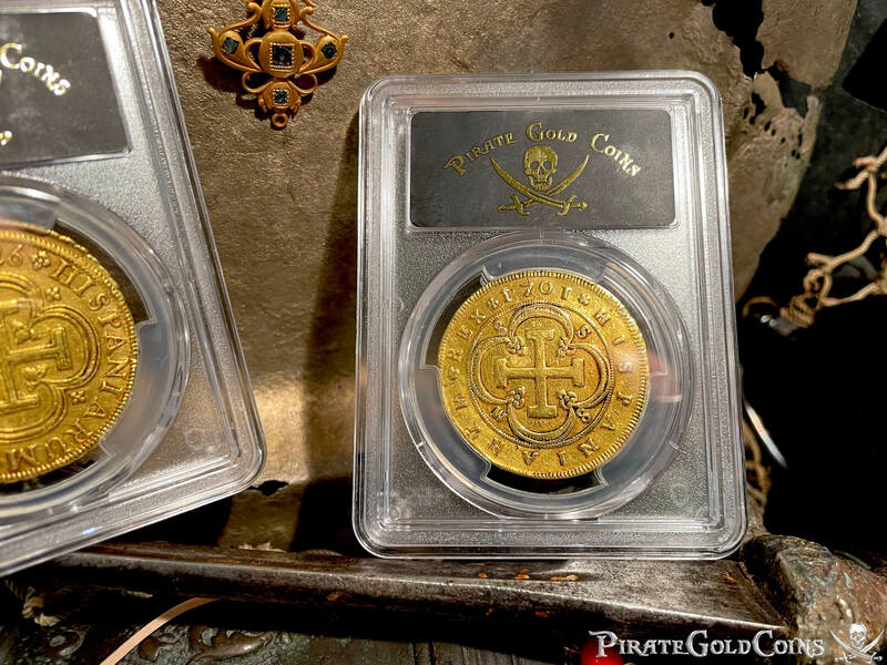 Spain 8 Escudos 1701 "Milled" PCGS VF 12