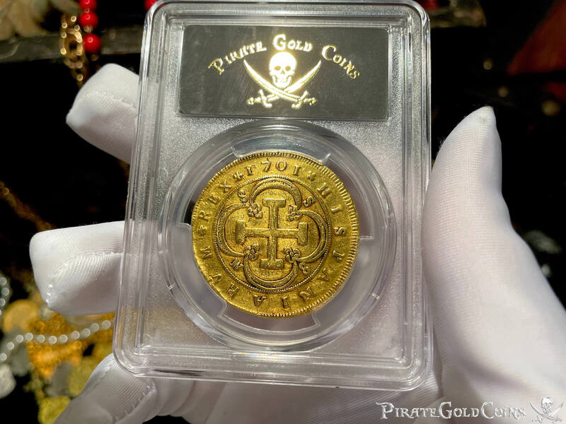 Spain 8 Escudos 1701 "Milled" PCGS VF 2