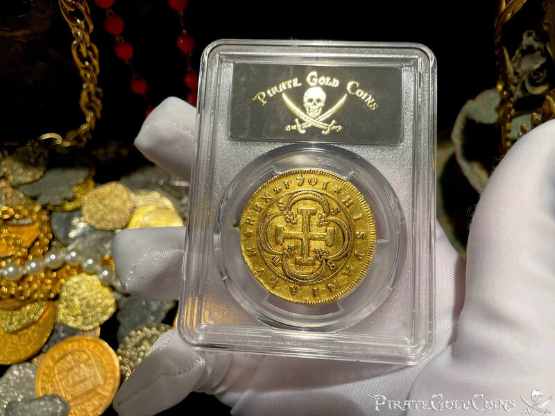 Spain 8 Escudos 1701 "Milled" PCGS VF