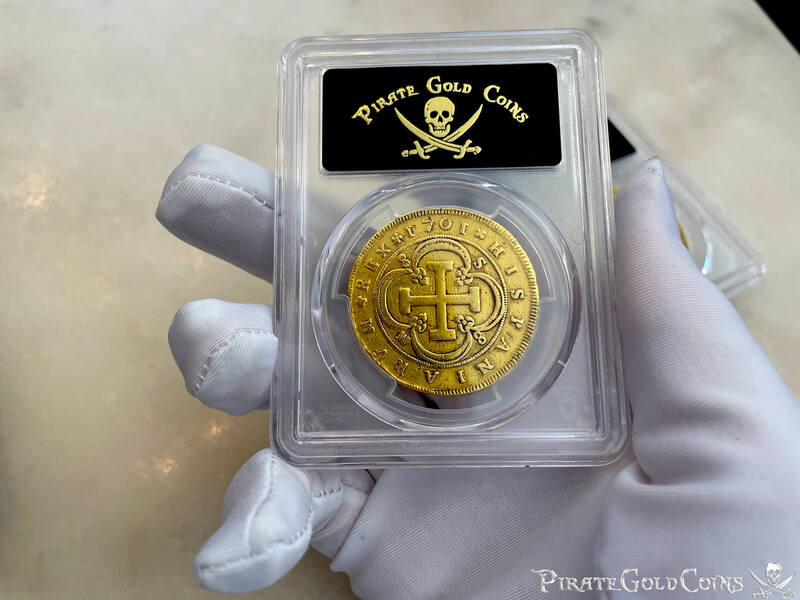 Spain 8 Escudos 1701 "Milled" PCGS VF 23