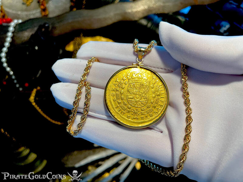 Spain 8 Escudos 1705 "Full Date" to be Pendant 5