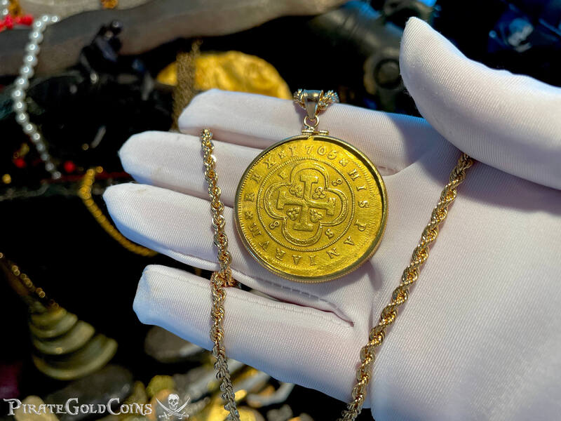 Spain 8 Escudos 1705 "Full Date" to be Pendant 7