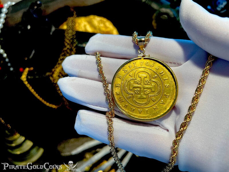 Spain 8 Escudos 1705 "Full Date" to be Pendant 9