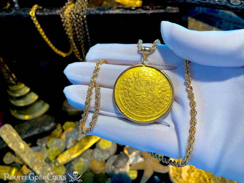 Spain 8 Escudos 1705 "Full Date" to be Pendant 14