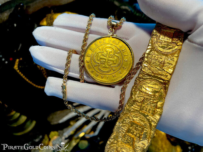 Spain 8 Escudos 1705 "Full Date" to be Pendant