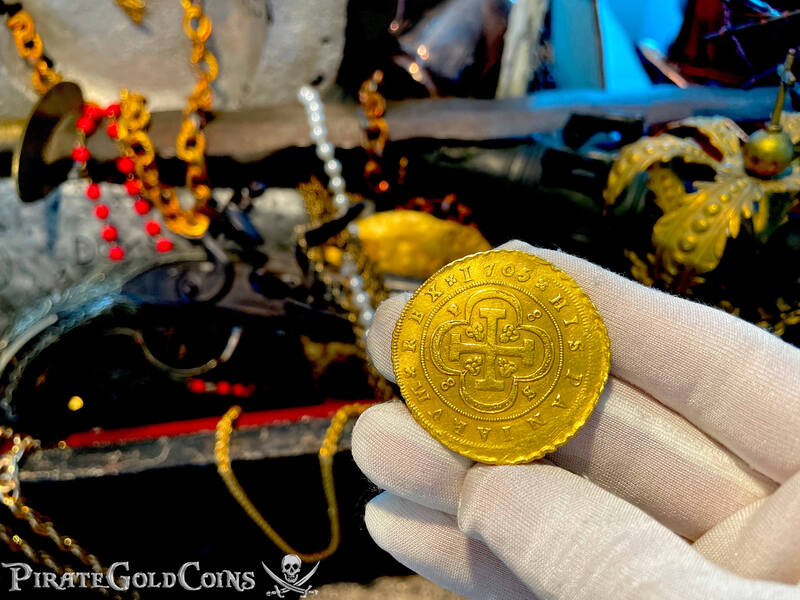 Spain 8 Escudos 1705 "Full Date" to be Pendant 17