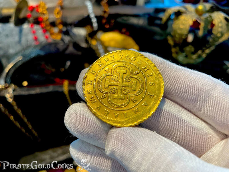 Spain 8 Escudos 1705 "Full Date" to be Pendant 20