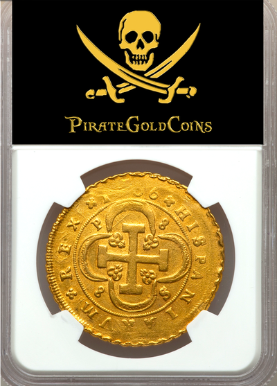 Spain  8 Escudos  1706  "Only 1 Known"  NGC 55 7