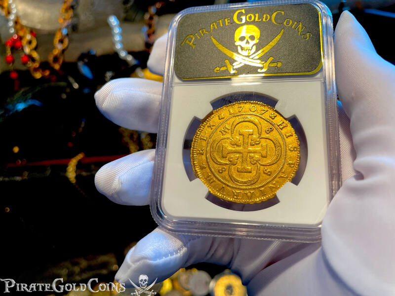 Spain 8 Escudos 1707 "Unique Only 1 Known!" NGC 53 10