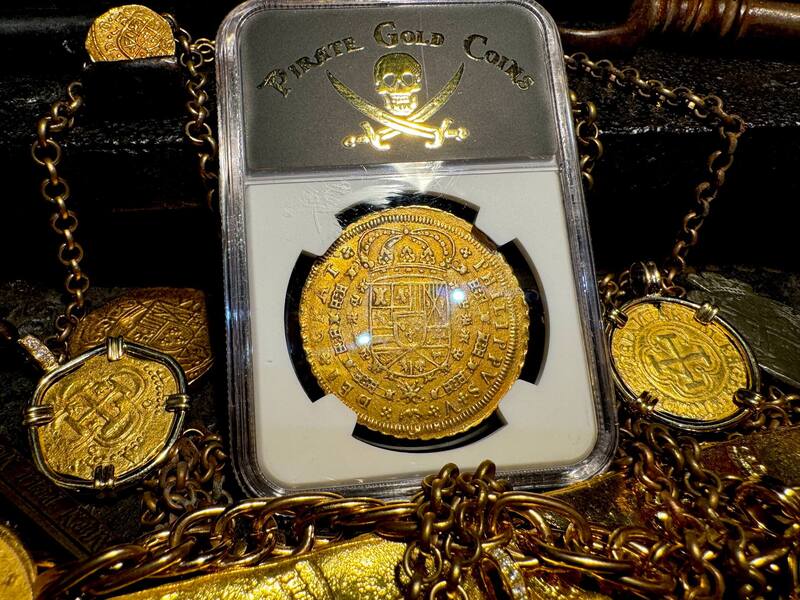 Spain 8 Escudos 1709/8 "Philip V" NGC 55 18