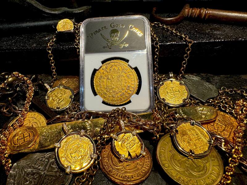 Spain 8 Escudos 1709/8 "Philip V" NGC 55 20