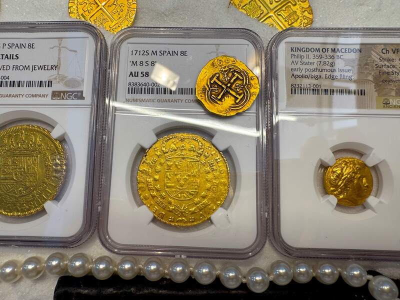 Spain 8 Escudos 1712 "Philip V" NGC 58 18