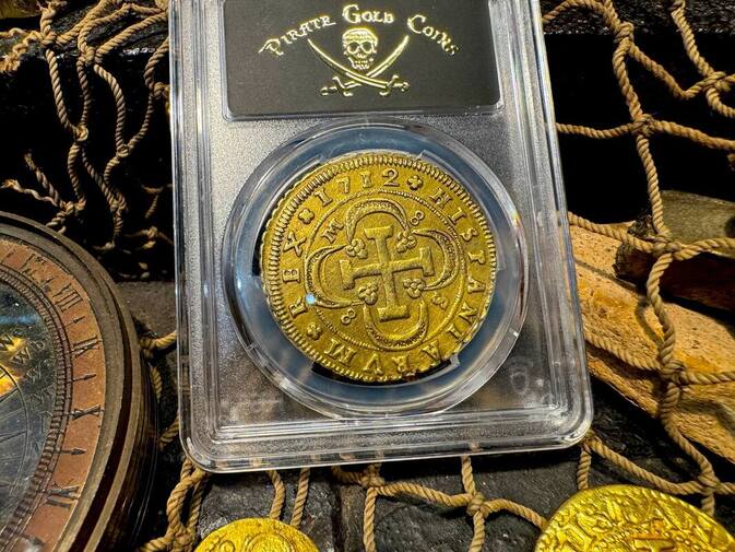 Spain 8 Escudos 1712 "Philip V" PCGS XF
