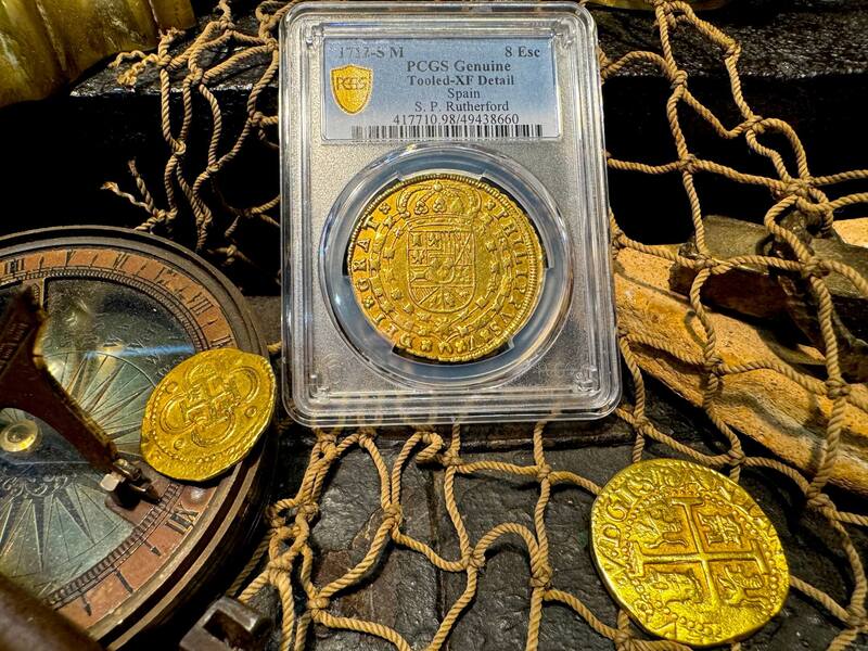 Spain 8 Escudos 1712 "Philip V" PCGS XF 15