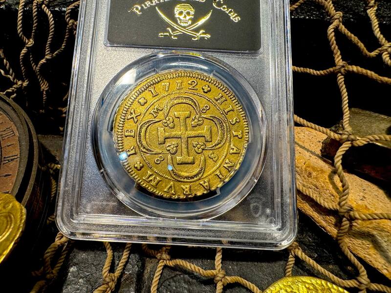 Spain 8 Escudos 1712 "Philip V" PCGS XF 13