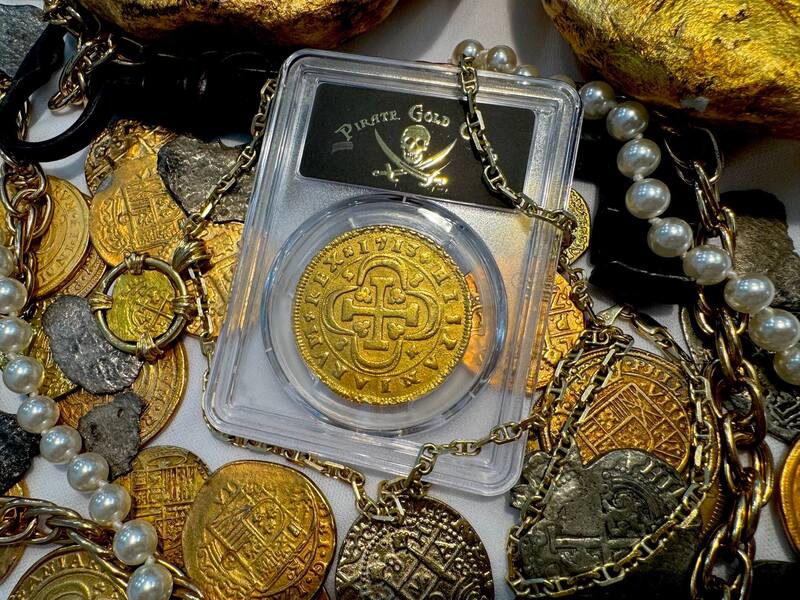 Spain 8 Escudos 1713 "1 of 8 Known" NGC AU 47