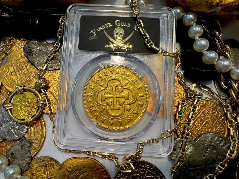 Spain 8 Escudos 1713 "1 of 8 Known" NGC AU 49