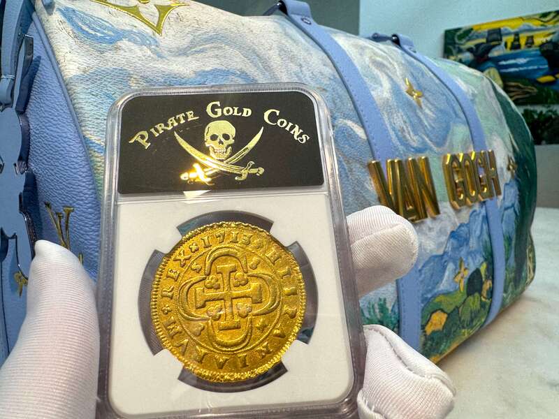 Spain 8 Escudos 1713 "1 of 8 Known" NGC AU 37