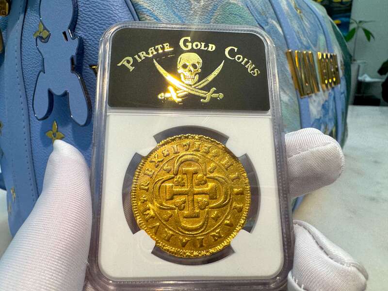 Spain 8 Escudos 1713 "1 of 8 Known" NGC AU 38