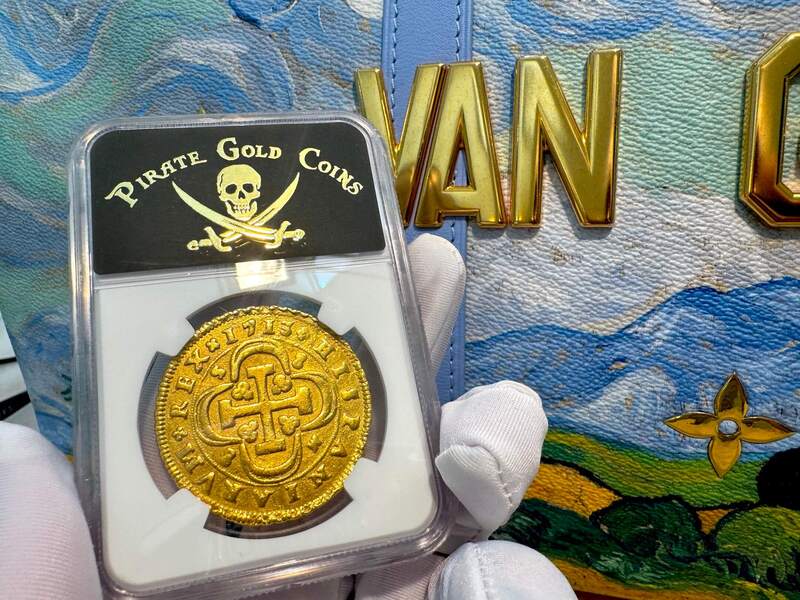 Spain 8 Escudos 1713 "1 of 8 Known" NGC AU 42