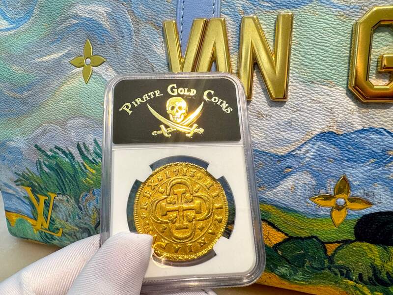 Spain 8 Escudos 1713 "1 of 8 Known" NGC AU 43