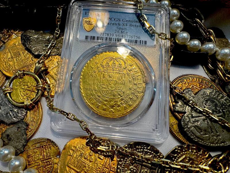 Spain 8 Escudos 1717 "Philip V" PCGS XF 15