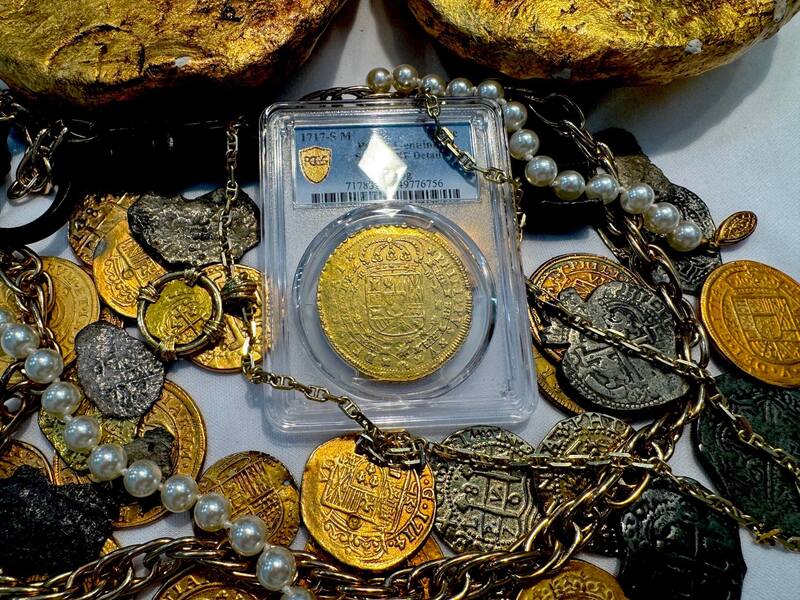 Spain 8 Escudos 1717 "Philip V" PCGS XF 16